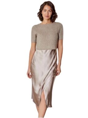 DH New York Silk Slip + Sweater